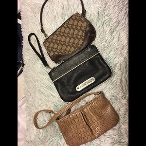 3 wristlets Ny$Co, Express and a misc brand bag